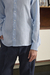 Camisa Celeste Jaspeado 100% Lino - tienda online