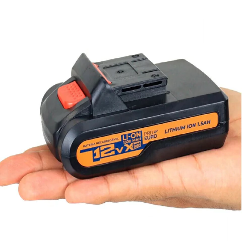 Bateria 12v lithium ion 1,5AH p/parafusadeira 12v PRO EURO