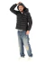 CAMPERA BROSS CLASSIC DOBLE CAPUCHA NEGRA - tienda online