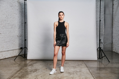 Falda Inna Black & Niquel - comprar online