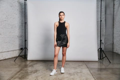 Falda Inna Black & Niquel - comprar online