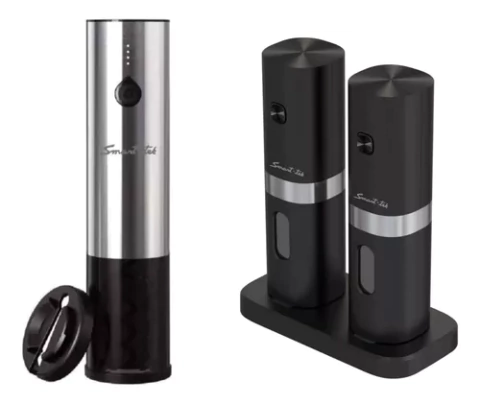 Combo Salero y Pimentero Eléctrico [SNP-200C] + Sacacorchos Automático [SC-100] - Recargable USB - comprar online