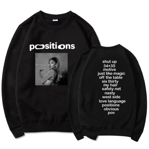 Moletom Ariana Grande | Positions Tracklist