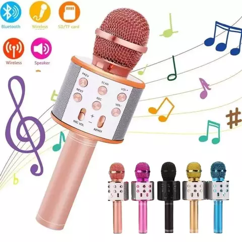 MICROFONO / PARLANTE BLUETOOTH KARAOKE WS 825 DATACELL