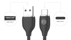 CABLE DE DATOS JD D-23 ,USB A TIPO C . 2MTS en internet