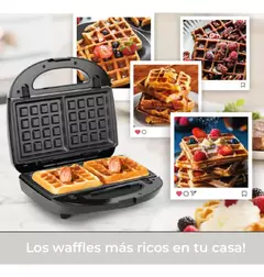 SANDWICHERA WAFLERA GRILL AITECH ELÉCTRICA 3 EN 1 DE 750W PLATEADO en internet