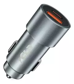 Cargador Auto Celular Doble (USB-C + USB-A) Carga Rápida 38w 3a CLD - TecnoMovil