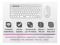 TECLADO Y MOUSE INALAMBRICOS (COMPACT) SOUL - OCW 200 en internet