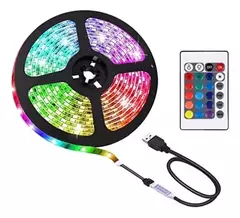 Tira Led Aitech Rgb Para Tv Con Usb Y Control Remoto 5 Metros en internet