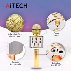 MICROFONO CON PARLANTE AITECH AI-858 COLORES SURTIDOS - TecnoMovil