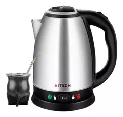 Pava Electrica Aitech Con Corte Mate Inoxidable 1.8lts - comprar online
