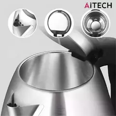 Pava Electrica Aitech Con Corte Mate Inoxidable 1.8lts - TecnoMovil