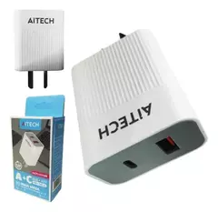 CARGADOR CARGA RAPIDA 2 SALIDAS 5.8A USB+C AITECH (SOLO CABEZAL) - comprar online