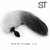 BUT PLUG ANAL DE SILICONA CON COLA GRIS/BLANCA 25062238 PLAYTAIL FOX - comprar online