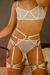 ROM ARNÉS LIGUERO BLANCO CON TRES TIRAS - 007B
