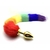 INFARTA PLUG ANAL DE METAL TAMAÑO MEDIANO, CON COLA DE COLORES- FT-SMFQ2-M - PLAYTAIL - comprar online