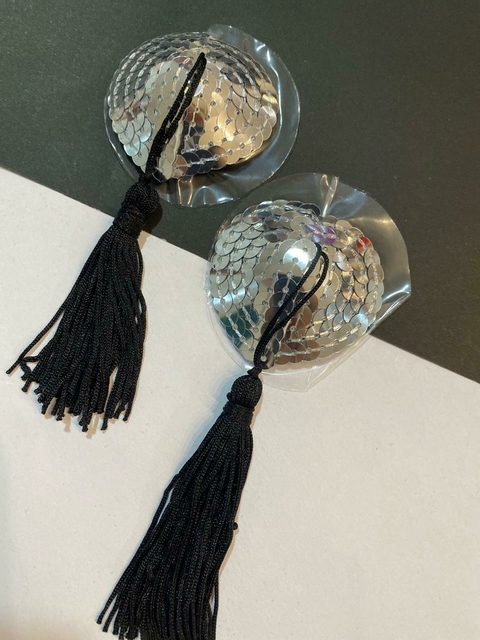 SWEET PEZONERAS CON LENTEJUELAS Y FLECOS PLATEADAS - PEZP