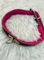 KUBIAK COLLAR DE CUERO CON PELUCHE FUCSIA - KS20360 en internet