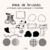 Pack Black & White (18 Brushes)