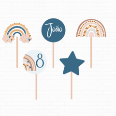 Festa Arco Irís Boho Azul a partir de: