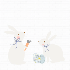 Festa Páscoa Coelhinhos Tons Pastéis a partir de: - comprar online