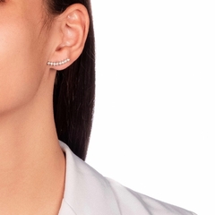 semi  joia banhada a ouro/ródio branco - acessórios - brinco - ear cuff - argola