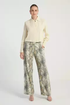 CALCA CREPE ESTAMPA SNAKE - MY PLACE - comprar online