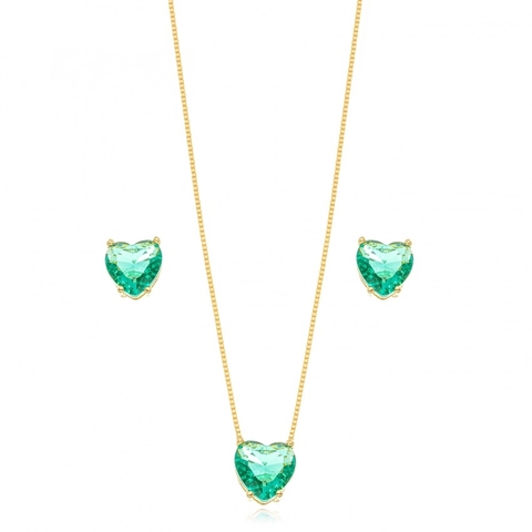 conjunto Layla turmalina ouro