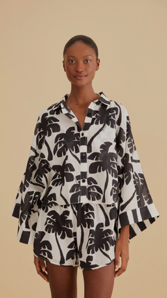 camisa estampada coqueirinhos- farm