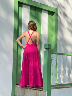 vestido Geórgia crepe pink na internet