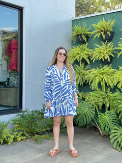 Imagem do vestido pietra coral azul