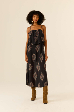 Vestido Midi Camadas GGT Estampa Eclat - MARIA FILÓ - comprar online