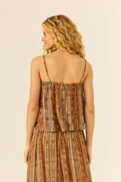 Blusa alça estampa tapestry - Maria filó - ELMÊ