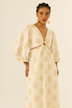 VESTIDO MIDI BORDADO ATALAIA - MARIA FILÓ - loja online
