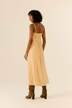 Vestido Midi Bordado Veu - MARIA FILÓ - ELMÊ