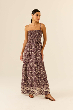 VESTIDO ALCINHA MIDI ESTAMPA BOSQUE - MARIA FILÓ - comprar online