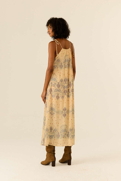 VESTIDO MIDI ALCINHA ESTAMPA BRISA - MARIA FILÓ - ELMÊ