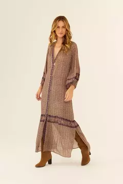 Vestido Chemise Midi Estampa Belle - maria filó - comprar online