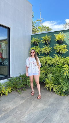 BLUSA BORDADO ESPELHINHO SALÁ - MARIA FILÓ - ELMÊ