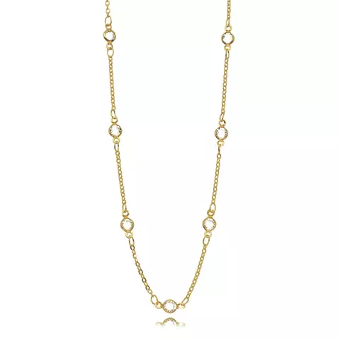 Colar Cristais e elos - ouro - comprar online