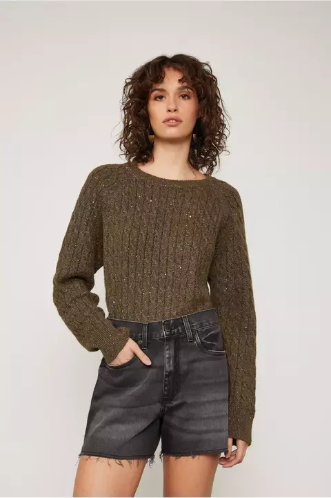 Bermuda De Jeans Basic Black Com Fenda - ANIMALE JEANS - comprar online