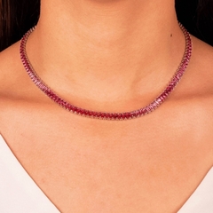 Choker riviera baguete rubelita - comprar online