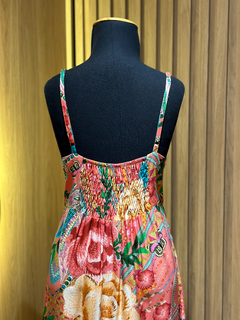 vestido helena estampa borboleta alça midi - cores na internet