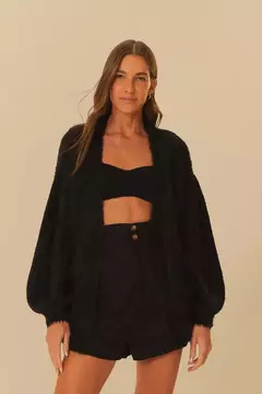 Cardigan Tricot Pelinho Com Bolso - FARM RIO - comprar online