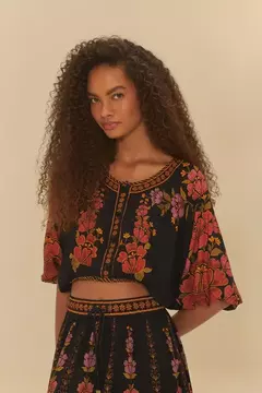 Blusa Cropped Madalena - FARM RIO - comprar online