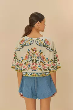 T-Shirt Cropped Estampada Sonho Guaraná - FARM RIO - ELMÊ