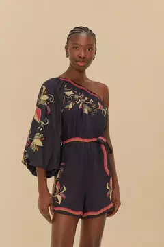 Macaquinho Lenço Estampado Lia - FARM RIO - comprar online