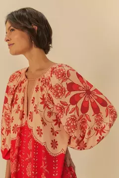 Vestido Curto Estampado Caetana - FARM RIO na internet