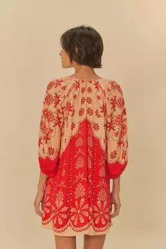 Vestido Curto Estampado Caetana - FARM RIO - ELMÊ