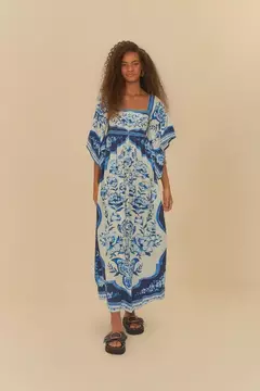 Vestido Cropped Estampado Jardim De Porcelana - FARM RIO - loja online